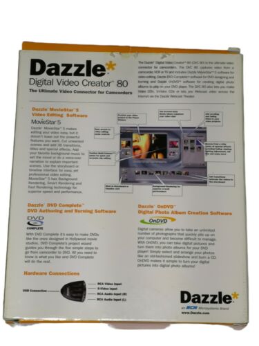 Dazzle Digital Video Creator 80 DM-5400 USB Video Capture Device - Picture 3 of 11