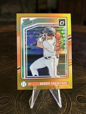 2024 Donruss Optic Gold Prizm Rated Prospect Reggie Crawford 5/10 🔥