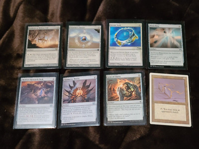 MTG Artifact x8 Lens of Clarity,Glasses of Urza,Mishra's Research MTG Artifact x8 Lens of Clarity,Glasses of Urza,Mishra's Research
