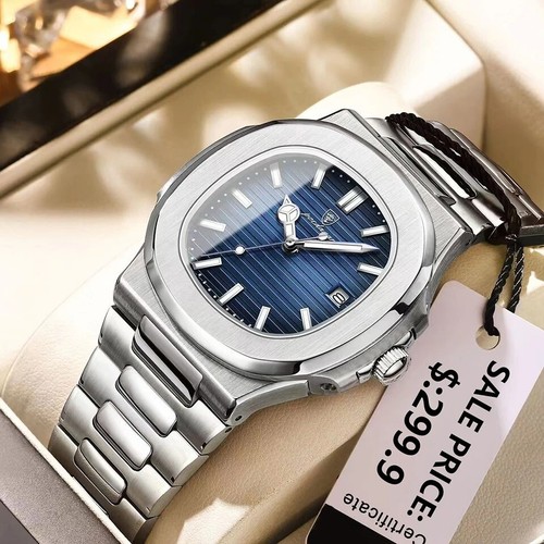 NEW POEDAGAR Top Brand Luxury Men's Wristwatch Business Waterproof Luminous Date