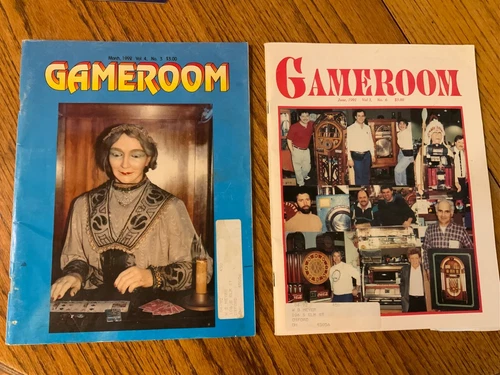 2 Gameroom Magazines slot machine pinball trade stimulator gumball vending