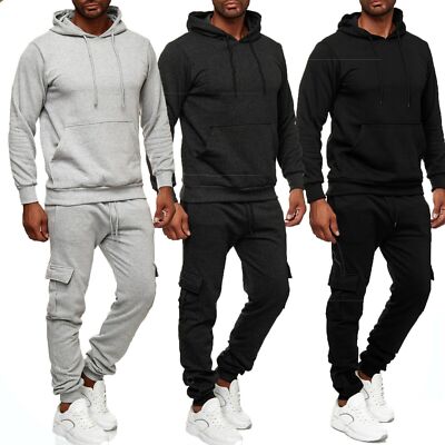 Herren Trainingsanzug Jogginganzug Sportanzug Jogging Anzug Fitness Freizeit 