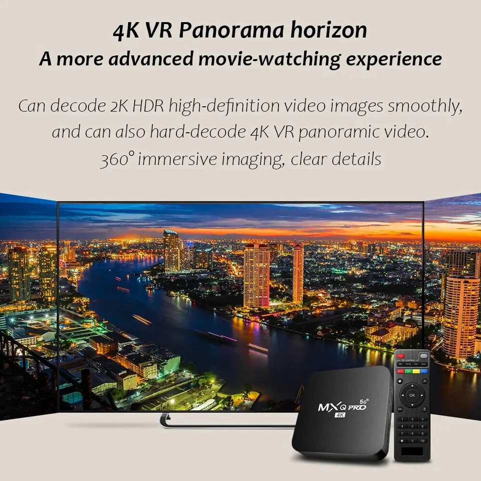 Original Smart-TV-Box MXQ-PRO 4k HD Android 10,0 Smart-TV-Box 2.4/5g Dual-Wifi - Bild 3 von 4