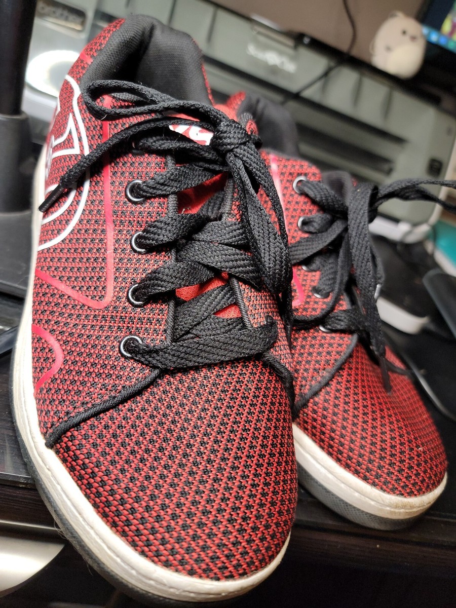 Heelys Boys Propel 770807 Red Black Up Low Top Skate Shoes Size Skate