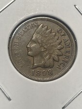 1898 Indian Head Cent - Full Liberty VF+ - As Shown! (#0655)