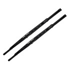 16" Inch Black Single Blade Universal Windshield Wiper 2PC Set All Season
