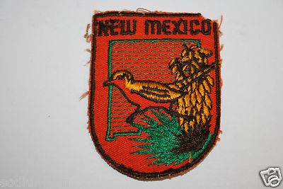 WOW Rare Great Old Vintage New Mexico State Travel Jacket Hat Shirt Patch Bird