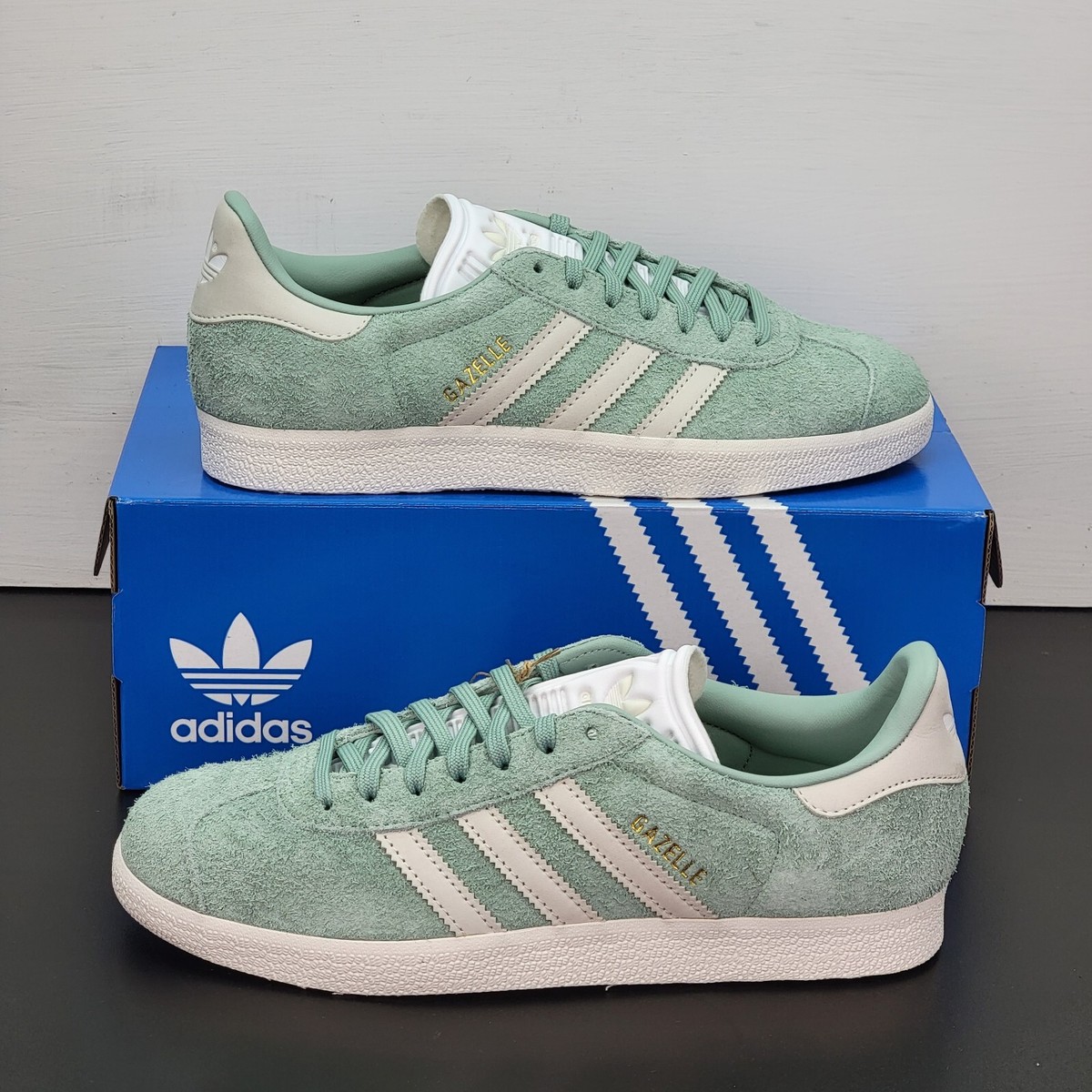 adidas gazelle silver green womens Adidas Gazelle Bold Shoes IG9653 – Kick Theory main image 1