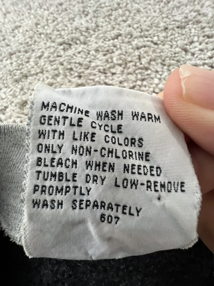 Moletom Slazinger Golf Vintage Cinza Preto Zíper Completo Grande - Imagem 4 de 4