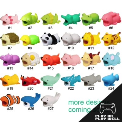 26 Styles Cable Protectors Chompers Animal Bite Shaped For Cellphone Accessories
