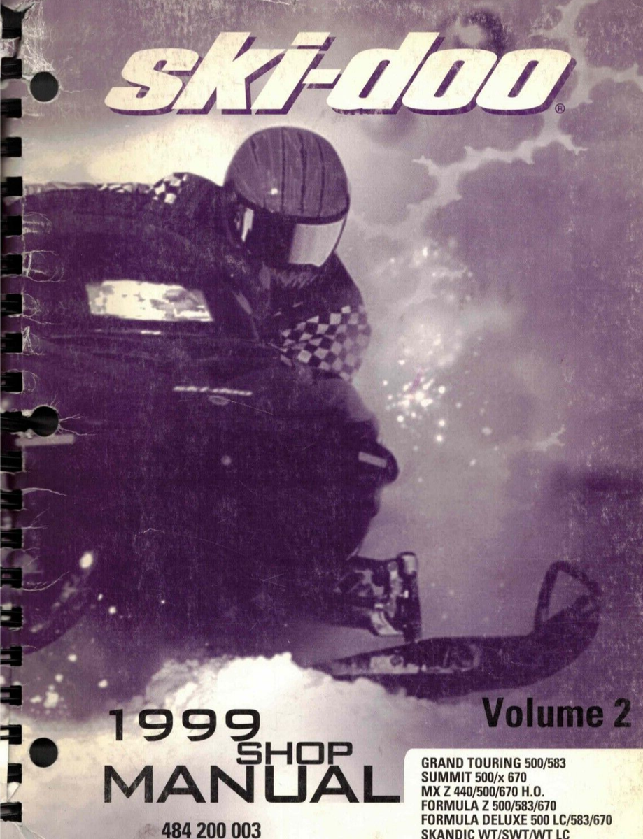docobuyページ Genuine Ski-Doo Owner's Service/Repair Manual 1999 Formula/Summit