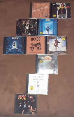 acdc cd's, 9 Singlepack und 1 Doppel CD, gebraucht