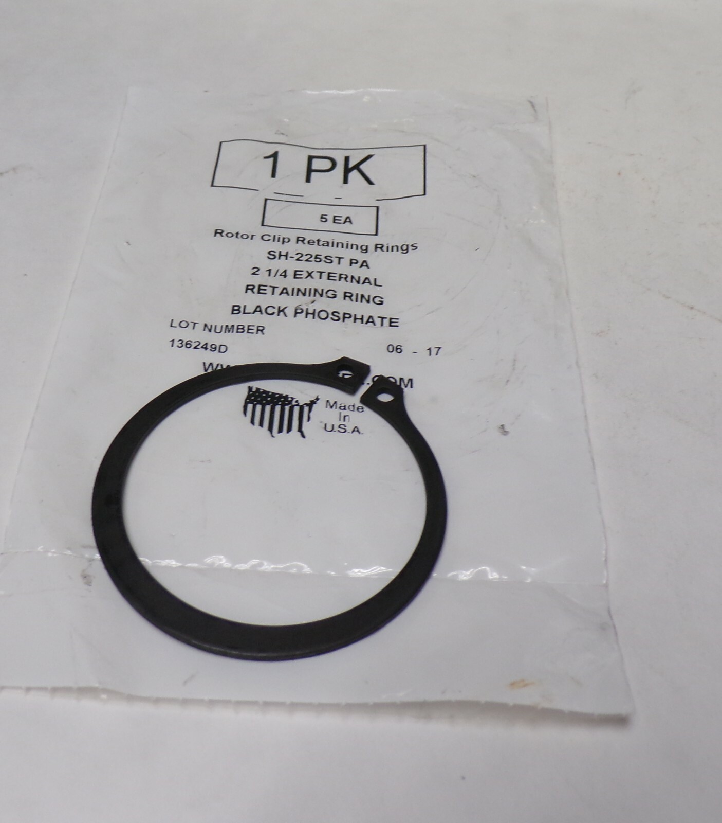 MCMASTER, RETAINING RINGS, SH200ST PA, SH225ST PA, EXTERNAL, LOT OF