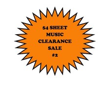  4 SHEET MUSIC SALE 2  Pull Down Menu  Flat rate shipping  NEW OLD STOCK