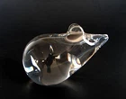 Steuben Crystal Special Mouse 5504 Figurine Paperweight Mid Century Modern sign