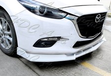 For 14-18 Mazda 3 Axela Painted White Front Bumper Body Kit Splitter Spoiler Lip
