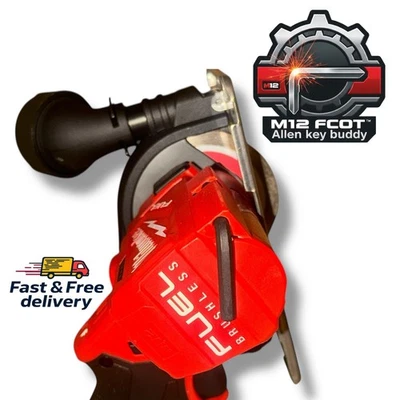 MILWAUKEE COMPATABLE Milwaukee M12 FCOT Allen Key Buddy Holder Accesorio | Hecho en el Reino Unido | Almacenamiento seguro