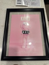 KAWS NGV Pink BFF Exhibition Poster - New without frame