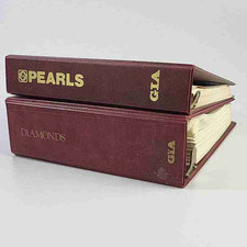 2 Vintage Jewlery - GIA Manuals - Diamond & Pearls Gemology - Training Binders