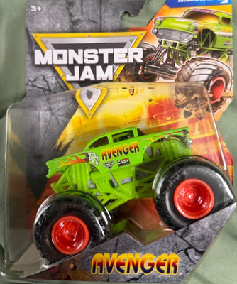 New Series 45 ! Spin Master Monster Jam AVENGER Green Arena Favorites 1/64 2026