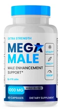 MegaMale Mens Health Support Dietary Supplement Stamina & Energy 60 Capsules