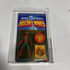 Product Image: Mattel 1984 Secret Wars Series 1 Spider-Man Action Figure w/ Shield AFA 75