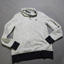 Under Armour ColdGear Womens Grey Space Dye Funnel Neck Hoodie small