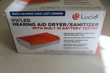 Lucid Hearing Aid Dryer Sanitizer w/Built In Battery Tester UV/LED Steralization