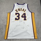 Lakers Team Signed Jersey Shaq Kobe Payton Shaq Signed Jersey 34 Lakers — photo 1