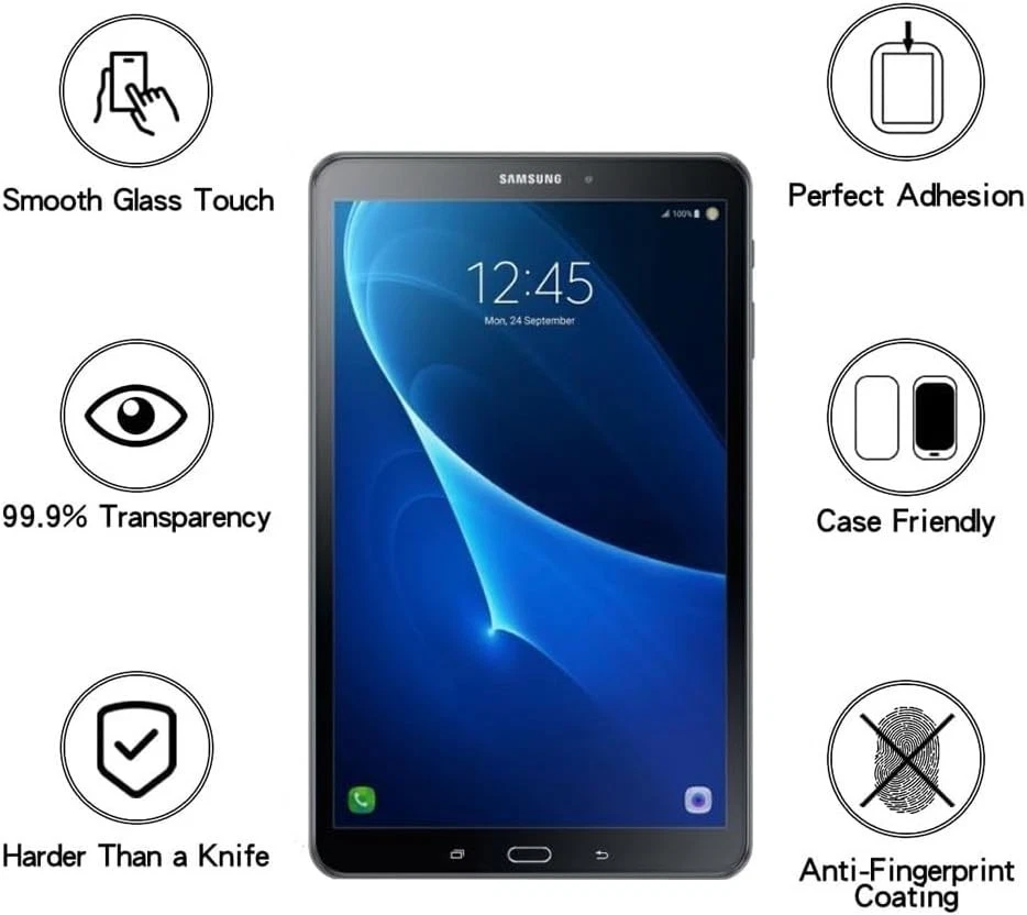 Tempered Glass Screen Protector For Samsung Galaxy Tab A 10.1 SM-T580 / T585 - Image 2 of 4