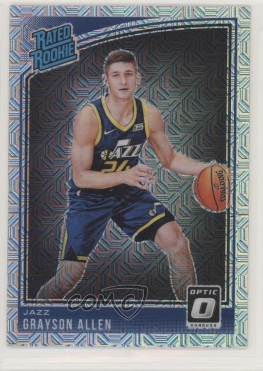 2018-19 Panini Donruss Optic Rated Rookie Choice Prizm Grayson Allen #156 c5r