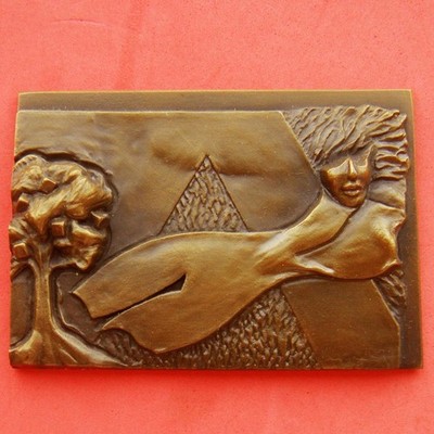 NUDE Woman Nature Garden Tree Civil Protection Artistic BIG Bronze
