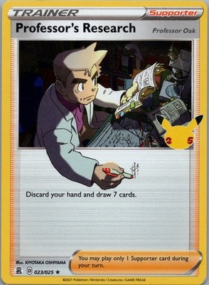 Professor's Research Holo Holo Rare Celebrations 023/025 NM