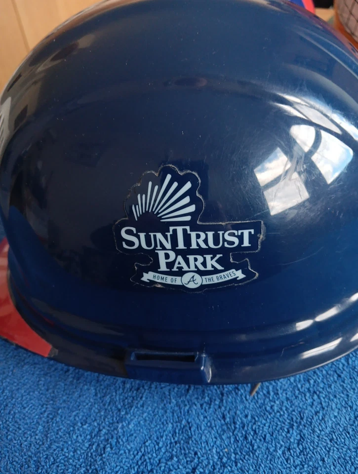 Atlanta Braves Hard Hat Construction Helmet Sun Trust Park OSHA Safety Rare  - Image 2 of 4