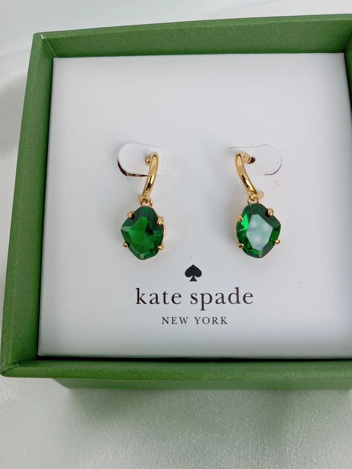 Nuevo con etiquetas Pendiente colgante Kate Spade New York Green Treasure Cove Nuevo en caja Regalo Foto 3 de 4
