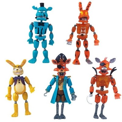 5-6pcs FNAF Security Breach Figures Bonnie Foxy Fazbear PVC Set