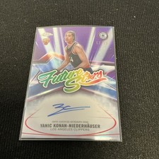 2025-26 Topps Chrome Yanic Konan-Niederhauser Future Stars Auto PURPLE RC #67/75