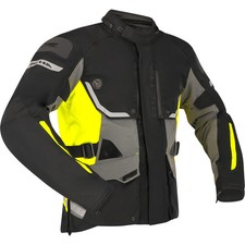 Richa Infinity 3 Pro Motorcycle Textile Jacket - Black /Anthracite /Fluo Yellow
