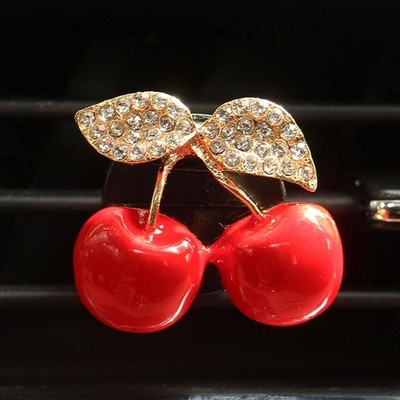 Cherry Car Air Vent Freshener Perfume Clip, 1 Count (Pack of 1), Red 