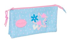 BLACKFIT8 SMILE   Triple Pencil Case, Children's Pencil Case, Ideal for School A