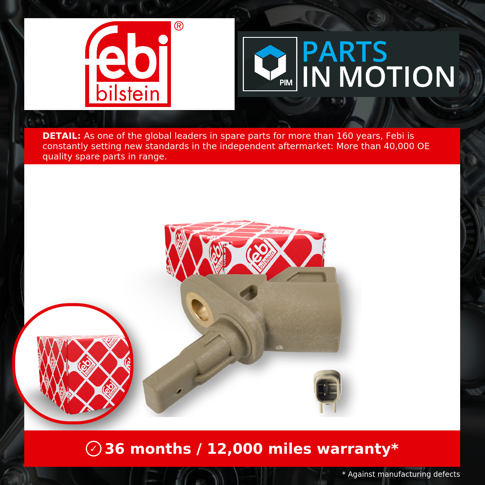 Front left and right FEBI BILSTEIN 107841 Sensor, wheel speed for VOLVO - Image 8