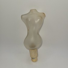 Vintage Perfume Bottle Woman's Torso Bust 3" Small Empty