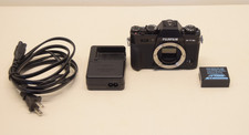 FUJIFILM X-T10 Mirrorless Camera Body, Black 16.3MP with Battery  Charger
