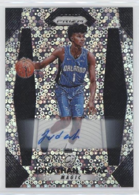 2017-18 Panini Prizm Fast Break Prizm Auto Jonathan Isaac #73 Rookie Auto RC
