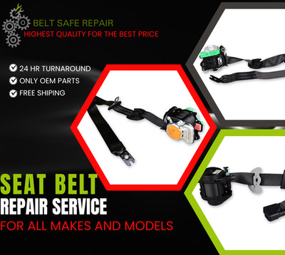 Seat Belt Repair SERVICE for Jaguar FX Triple Stage After Accident