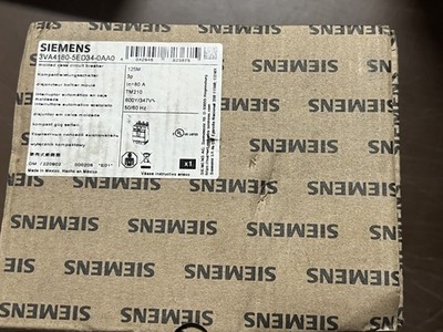 (1) NEW Siemens 3VA4180-5ed34-0AA0 3p 80a 35k Circuit Breaker - NEW IN BOX