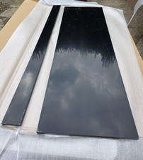 Bath Front Panel 1400mm Gloss Black with Plinth by Hudson Reed