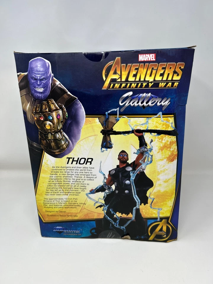 DIAMOND SELECT TOYS Marvel Gallery: Avengers Infinity War Movie Thor PVC Diorama - image 2 of 4