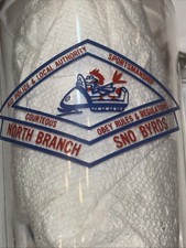 Vintage 1980 Snowbird Snowmobile Club North Branch Michigan beer glass