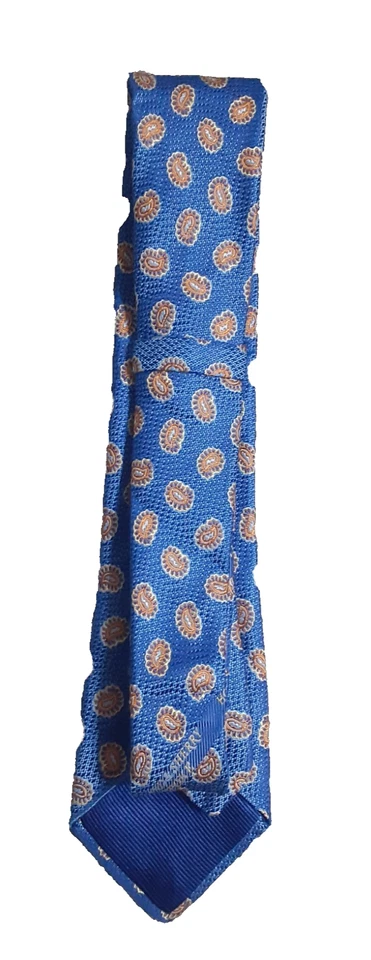 Corbata de cachemira azul Holland & Sherry Foto 2 de 4